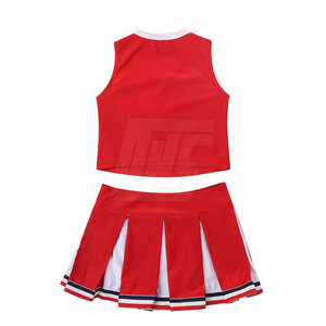 Ensemble de cheerleading classique en deux pièces avec des options de couleurs personnalisées pour la coordination d'équipe, uniforme de cheerleading - Product Image 4