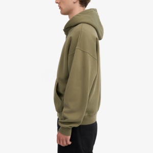 Logo personnalisé de haute qualité 100% coton sweat à capuche surdimensionné poids lourd sérigraphié jogging sweats à capuche pour hommes fermeture éclair complète - Product Image 5