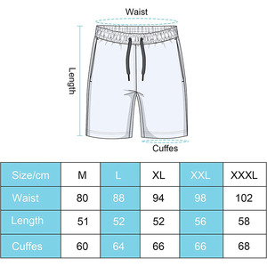 Short de bain à séchage rapide imprimé par Sublimation pour hommes, vêtements de plage, de surf, short de bain extensible dans 4 sens. - Product Image 6