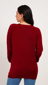 Cardigans en laine pour femmes Cardigan rayé à col en V décontracté pour femmes Pull à manches longues de saison à simple boutonnage Cardigan pour femmes - Product Image 4