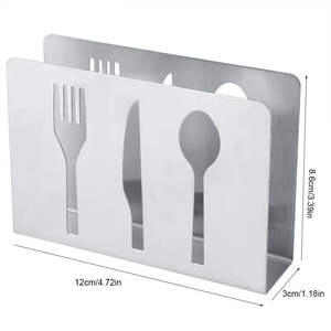 Soporte para pañuelos de acero inoxidable para cocina, recipiente para pañuelos de cocina de acero inoxidable resistente a bajo precio - Product Image 4