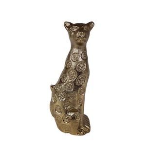 Desktop Sculpture Aluminum Tiger Sculptures Silver Finished for Home Living Room Decorative Handmade Customized Bulk - Product Image 2