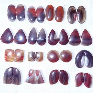 100% pares de ágata Bostwana roja Natural, cabujón en forma de piedras preciosas de alta calidad para la fabricación de joyas, mayorista de piedras preciosas sueltas - Product Image 5