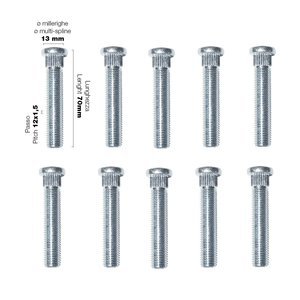 10 columnas de transmisión de 12x1,5 mm de longitud y 70 mm - Product Image 1