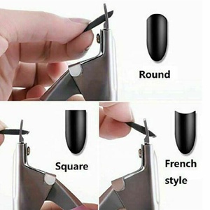 Coupe-ongles professionnel en acier inoxydable à bord ciseaux pour cuticules et ongles épais – Durable et réutilisable pour ongles en acrylique - Product Image 2