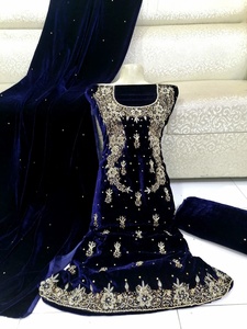 Traje pakistaní Anarkali Salwar Kameez para mujer, Ropa Étnica Punjabi de trabajo manual para verano de India y Pakistán - Product Image 6