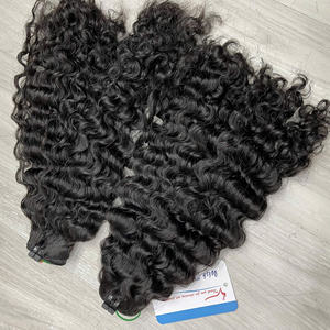 Paquetes de cabello crudo vietnamita alineados con cutícula Extensiones de cabello humano Cabello rizado birmano Texturas de tendencia caliente - Product Image 4