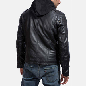Men's Fashionable Genuine Leather <b>Jacket</b> for <b>Winter</b> Wear Wholesale <b>Cheap</b> Price Canvas with Stand Collar for Sale - Product Image 4