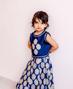 Conjuntos de Choli Lehenga sin Mangas para Niñas, Ropa Tradicional Chunni, Conjunto de Ghagra Choli Bordado para Adultos, Secado Rápido para Verano - Product Image 5