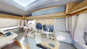 Mini Caravana de Alta Calidad, Casa Móvil Moderna, Remolques Tipo Lágrima 4x4, Ligeros, Impermeables, con Carrocería de Fibra de Vidrio Expandida para Viajes - Product Image 5