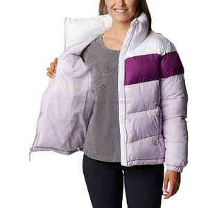 Veste matelassée chaude et douce avec fermeture éclair complète et poches Veste matelassée de style classique avec coutures matelassées - Product Image 2