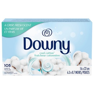 Downy Fabric Softener Dryer <b>Sheets</b>, Cool Cotton, 250 Count - Product Image 2