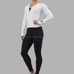 Veste de sport personnalisée pour femmes, fermeture éclair de haute qualité, utilisation en salle de sport, respirante, écologique, séchage rapide, légère, 100% polyester - Product Image 5