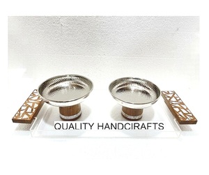 ถาดเสิร์ฟหอยมุกทรงสี่เหลี่ยมผืนผ้าสุดสร้างสรรค์ถาดสำหรับตกแต่ง2ชิ้นทำด้วยมือถาดเสิร์ฟพร้อมถาดเสิร์ฟ - Product Image 1