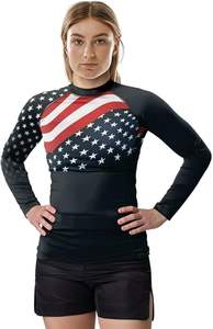 Ensemble de rashguard et de pantalon de compression MMA personnalisable OEM Waseem Impex, 100% polyester, vêtements de compression pour l'entraînement, séchage rapide, arts martiaux - Product Image 4