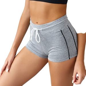 Shorts en coton de haute qualité pour femmes dernière conception impression de logo personnalisé fermeture à la taille élastique Style décontracté respirant Shorts chauds - Product Image 5