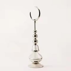 Minaret miniature en métal standard de qualité supérieure, finition argentée, pour mosquée, objet de décoration islamique, artisanat pour la maison - Product Image 1