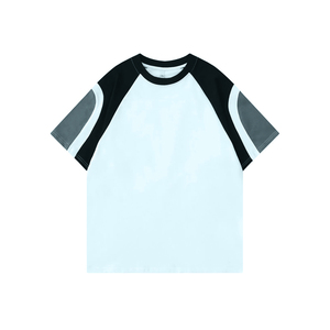 T-shirt graphique streetwear OEM, vente en gros de t-shirt avec écusson brodé pour hommes - Product Image 5