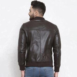 Top Selling <b>Leather</b> Fashion <b>Jacket</b> for Men Wholesale Fashion High Quality <b>Real</b> Cowhide <b>Leather</b> <b>Jacket</b> for Men - Product Image 2