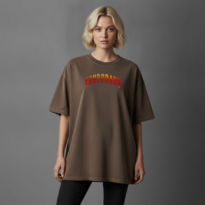 Camisetas de Verano a la Moda para Mujer, Corte Holgado, 100% Algodón, Camisetas Personalizadas Casuales de Manga Corta y Cuello Redondo - Product Image 1