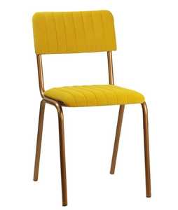 Chaise en métal de style loft industriel, faite à la main, pour l'extérieur/l'intérieur, chaise de salle à manger, acier thermolaqué, mobilier de jardin et de terrasse - Product Image 3