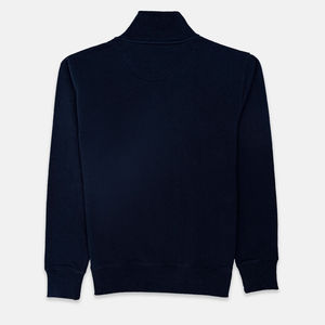 Otoño Invierno Casual estampado hombres azul marino sudaderas 100% algodón de alta calidad sudaderas transpirables para hombres - Product Image 2