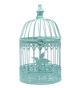 Vintage classic decorative cage for indoor outdoor home garden wedding decorative hanging bird cage wire lantern candle holders
