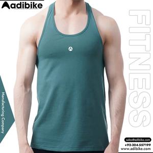 Débardeurs de sport pour hommes de qualité supérieure 100% imprimés par transfert thermique, écologiques, à séchage rapide, avec panneaux en maille Spandex/Polyester, OEM - Product Image 2