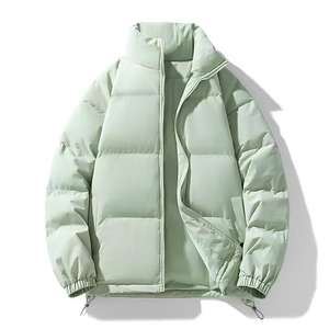 Haute rue personnalisé hommes hiver PU tissu doudoune XL capuche zippée avec col montant léger prix de gros fabriqué en usine - Product Image 3