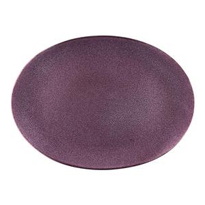 Plato para Servir de Gres 45x34cm Negro y Morado de BITZ - Product Image 1