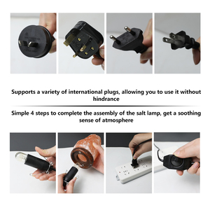 โคมไฟเกลือหิมาลัยธรรมชาติ100% แกะสลักด้วยมือโคมไฟเกลือหิมาลัยธรรมชาติ - Product Image 3