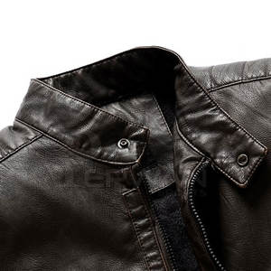 แจ็กเก็ตหนังฤดูหนาวสำหรับผู้ชายแจ็กเก็ตหนังแฟชั่นดีไซน์ตามสั่ง - Product Image 2