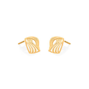 Boucles d'oreilles pendantes en acier inoxydable plaqué or avec zircon, perle et diamant pour soirée - Product Image 4