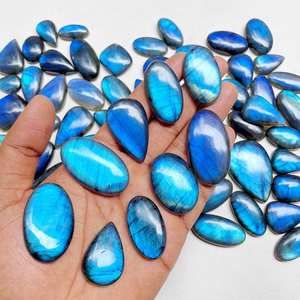 Cabochon de Labradorite Flash bleu 15x20mm à 20x40mm pierre en vrac polie pour la fabrication de bijoux - Product Image 2