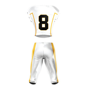 Uniforme de football américain personnalisé professionnel avec logo, 100% polyester, séchage rapide, respirant, unisexe, vêtements de sport pour adultes en ensemble - Product Image 3