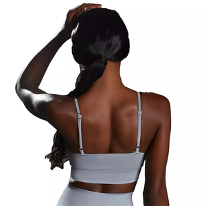 Free Heat-sealed Logo Scoop Neck Vital Seamless High Quality Sport Top Women <b>Fitness</b> <b>Yoga</b> Bra From Bangladesh Factory - Product Image 6