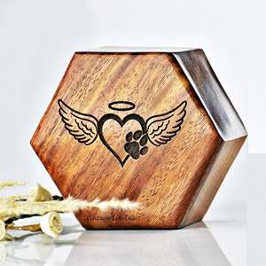 กล่องโกศและโลงศพสำหรับผู้ชายและผู้หญิงโกศจากไม้โกศตกแต่งด้วยโกศแบบธรรมดาสำหรับขี้เถ้าของมนุษย์ - Product Image 3