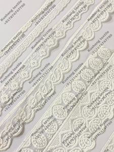 Encaje Químico de Poliéster/Algodón al por Mayor, Ribete Bordado con Cuentas para Prendas, Bolsos y Textiles para el Hogar, Ofertas de Tamaños Personalizados - Product Image 4