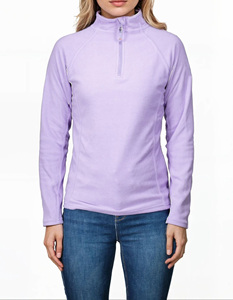 Chaqueta de Forro Polar Clásica Ligera de Corte Holgado para Invierno con Cierre de Cremallera de Cuarto para Mujer, Cómoda, Suave, Cálida y de Corte Moderno - Product Image 6