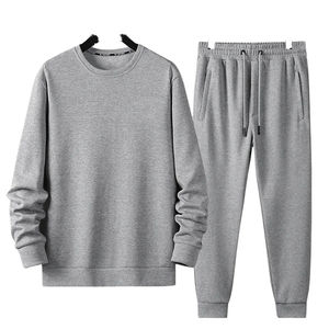 Survêtement en coton 100% de coupe régulière pour hommes, vêtements de sport antibactériens avec taille élastique, design solide, vente en gros - Product Image 6
