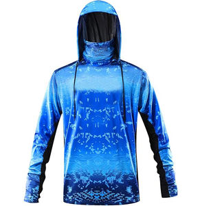 Sublimation personnalisée Upf 50 + Performance chemises de pêche à séchage rapide à manches longues respirant vêtements de protection solaire grande taille pour hommes - Product Image 1