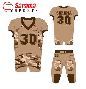 Camisetas de fútbol americano, uniformes de fútbol americano sublimados personalizados, kit de fútbol con tamaños personalizados, logotipos y diseños - Product Image 1