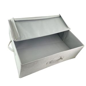 Fabric Storage <b>Box</b> Foldable Baskets With Rope Handles for <b>Wardrobe</b> Large Fabric Storage Cube - Product Image 6