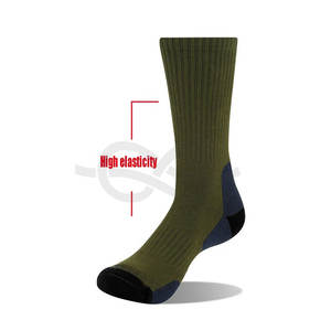 Calcetines de senderismo para hombre algodón peinado acolchado para comodidad al aire libre Selva Verde personalizar marca Oem impresión - Product Image 2
