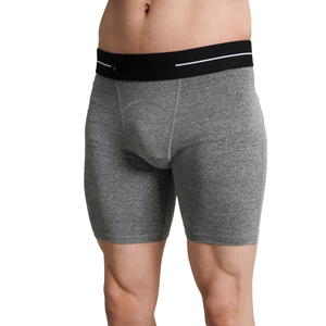 Shorts de gymnastique de compression pour hommes de haute qualité poche arrière haut vendeur MMA Shorts conception personnalisée Logo privé plaine haute rue - Product Image 2
