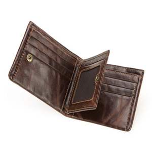 Portefeuille en cuir pour hommes avec poche à rabat attachée Portefeuille design Jens Prix de gros Cuir de vache de haute qualité - Product Image 5