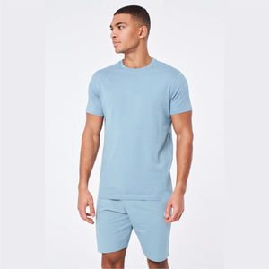 Conjunto de Camiseta y Pantalones Cortos Casuales de Verano para Hombre al por Mayor, Logotipo de Marca Personalizado, Corte Ajustado, Transpirable, Poliéster/Algodón, Tallas Personalizadas - Product Image 4