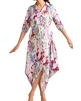 Robe longue décontractée pour femme, style hip-hop, coupe trapèze, imprimé animal personnalisé, 100 % coton tricoté, longueur ras du sol, écologique, respirante, col en V