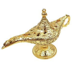 High Quality Brass Decorative Aladdin <b>Lamp</b> With Engraving Polish Finished For Home Decor Metal Aladdin Chirag - Product Image 4