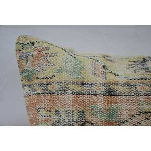 32x32 Pouces Beige Laine Kantha Patchwork Oreiller De Luxe Brodé Vintage Impression Coussin En Soie pour La Décoration Intérieure Tissé Sol Carré - Product Image 2